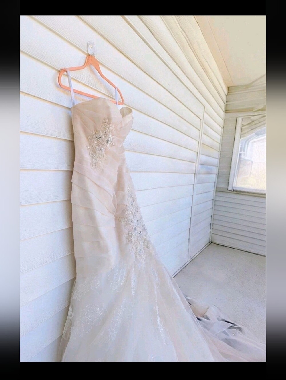 Sophia Tolli 'Camellia' Ivory Strapless Wedding Gown W Bling, Corset & Class